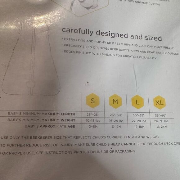 NWT Burt’s Bees Beekeeper Wearable Blanket - Large - Picture 4 of 4